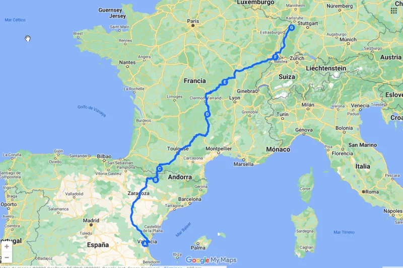 Nordkapp en autocaravana, Baden-Baden, Alemania