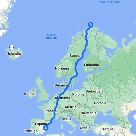 Hasta Nordkapp por Suecia